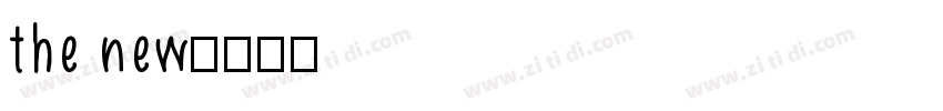 the new字体转换